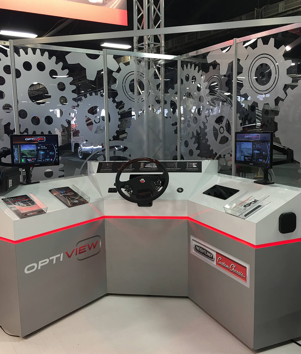 FCCC Interactive Trade Show Booth Interactive driver center kiosk